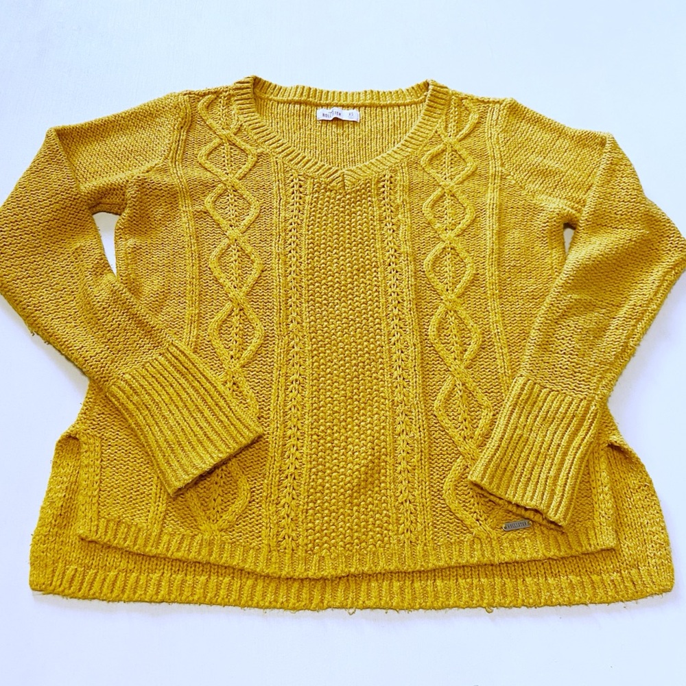 Mustard Knitted Hollister Sweater